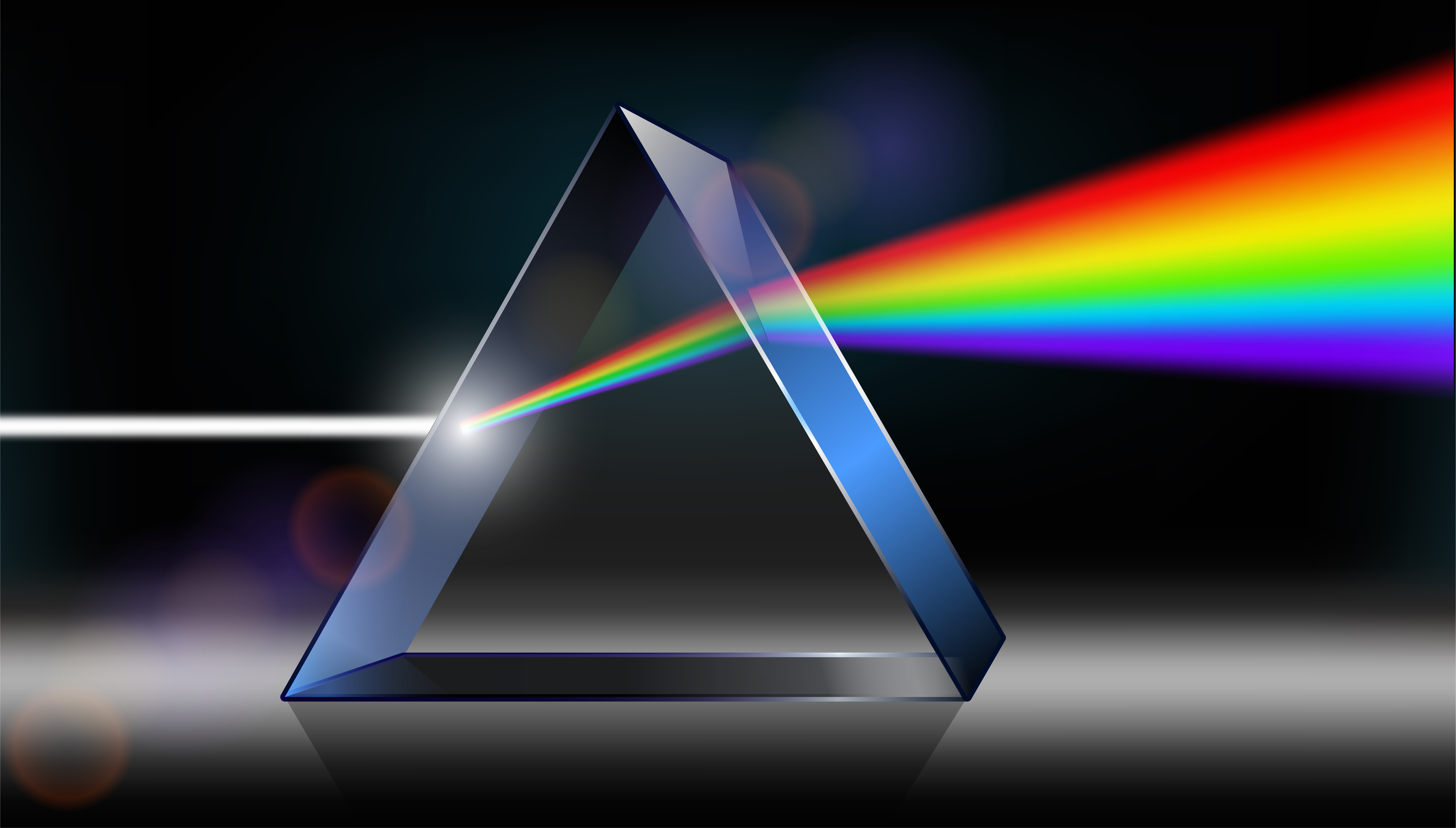 White light being split by a prism